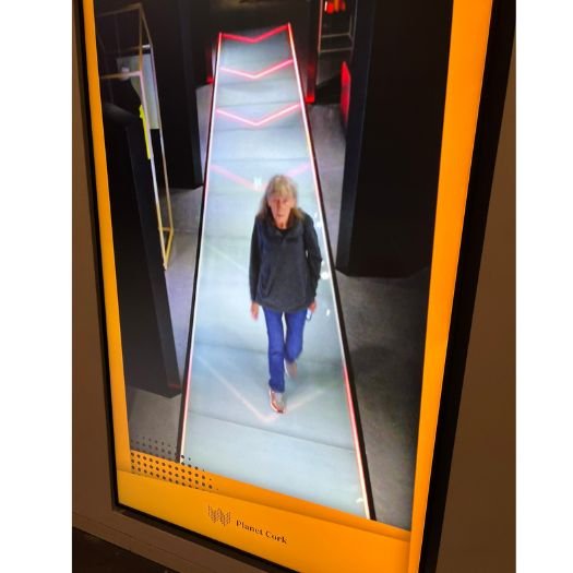 Walking through Planet Cork at WOW, Porto, Portugal